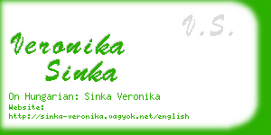 veronika sinka business card